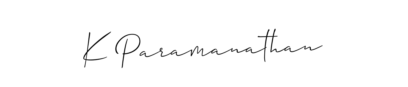 Make a beautiful signature design for name K Paramanathan. Use this online signature maker to create a handwritten signature for free. K Paramanathan signature style 2 images and pictures png