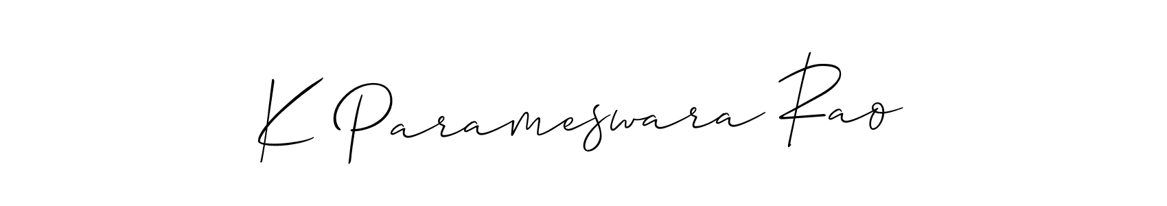 Also we have K Parameswara Rao name is the best signature style. Create professional handwritten signature collection using Allison_Script autograph style. K Parameswara Rao signature style 2 images and pictures png