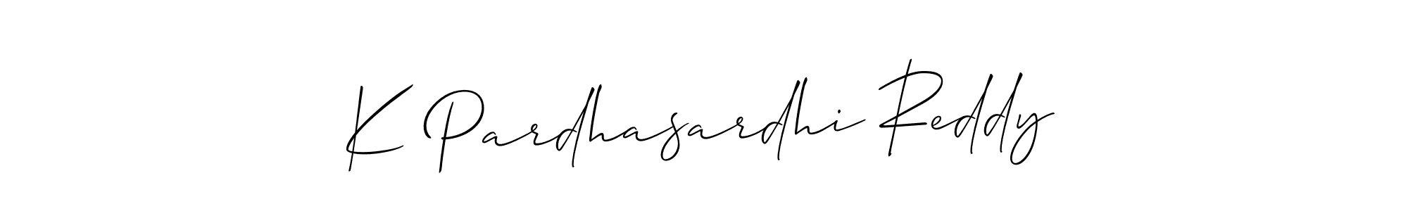 Similarly Allison_Script is the best handwritten signature design. Signature creator online .You can use it as an online autograph creator for name K Pardhasardhi Reddy. K Pardhasardhi Reddy signature style 2 images and pictures png