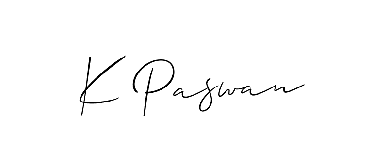 This is the best signature style for the K Paswan name. Also you like these signature font (Allison_Script). Mix name signature. K Paswan signature style 2 images and pictures png