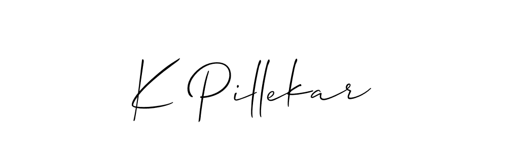 Here are the top 10 professional signature styles for the name K Pillekar. These are the best autograph styles you can use for your name. K Pillekar signature style 2 images and pictures png