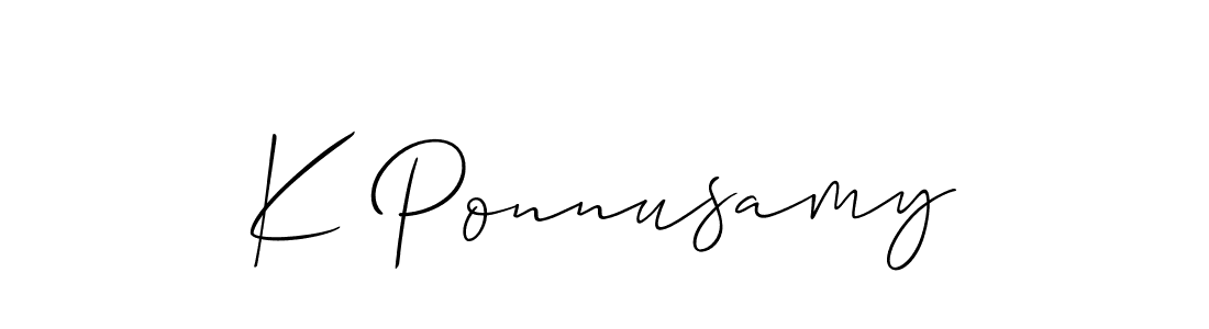 Once you've used our free online signature maker to create your best signature Allison_Script style, it's time to enjoy all of the benefits that K Ponnusamy name signing documents. K Ponnusamy signature style 2 images and pictures png