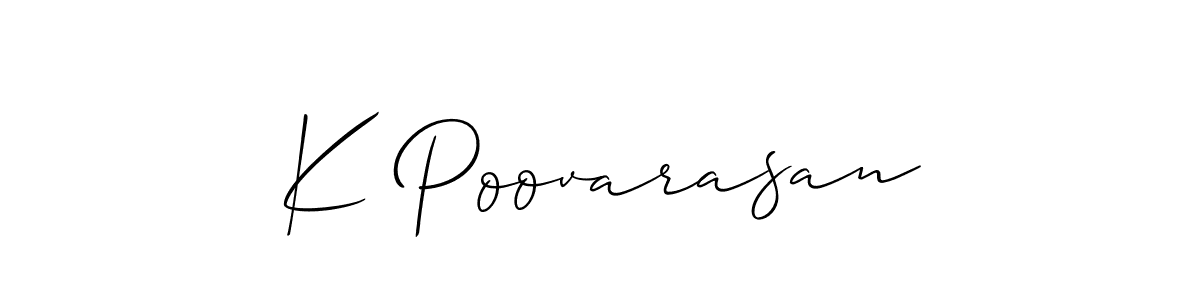 This is the best signature style for the K Poovarasan name. Also you like these signature font (Allison_Script). Mix name signature. K Poovarasan signature style 2 images and pictures png