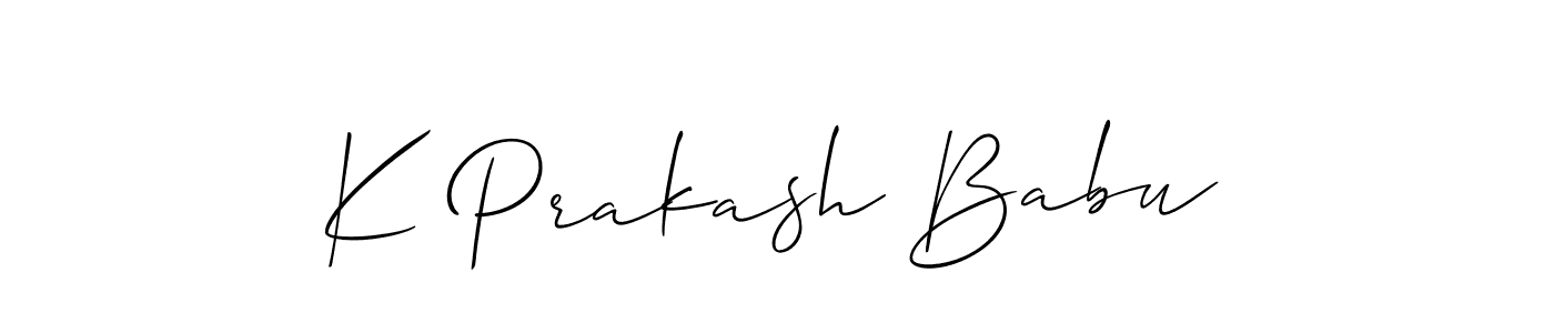 Best and Professional Signature Style for K Prakash Babu. Allison_Script Best Signature Style Collection. K Prakash Babu signature style 2 images and pictures png