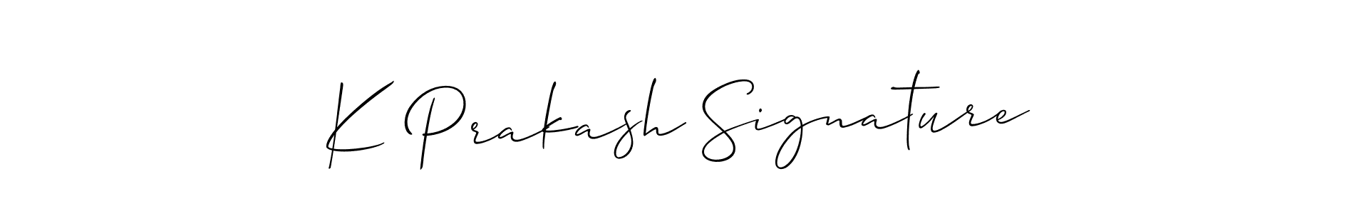 You should practise on your own different ways (Allison_Script) to write your name (K Prakash Signature) in signature. don't let someone else do it for you. K Prakash Signature signature style 2 images and pictures png