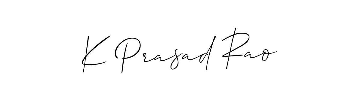 How to Draw K Prasad Rao signature style? Allison_Script is a latest design signature styles for name K Prasad Rao. K Prasad Rao signature style 2 images and pictures png