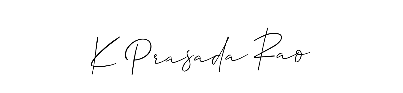 Also we have K Prasada Rao name is the best signature style. Create professional handwritten signature collection using Allison_Script autograph style. K Prasada Rao signature style 2 images and pictures png