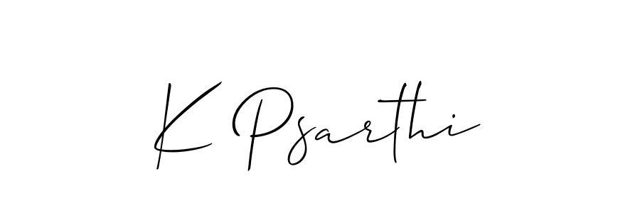 See photos of K Psarthi official signature by Spectra . Check more albums & portfolios. Read reviews & check more about Allison_Script font. K Psarthi signature style 2 images and pictures png