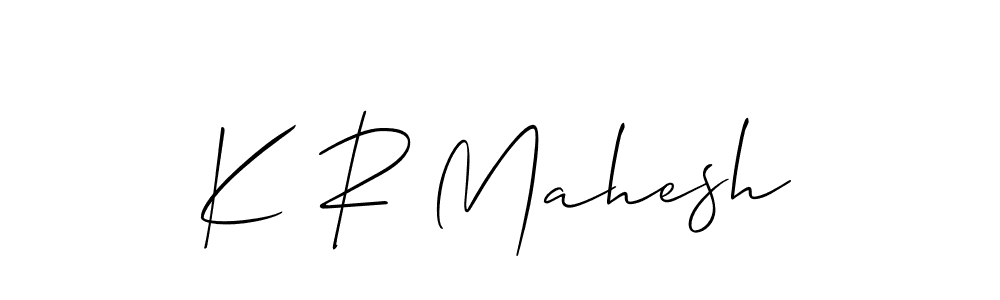 This is the best signature style for the K R Mahesh name. Also you like these signature font (Allison_Script). Mix name signature. K R Mahesh signature style 2 images and pictures png