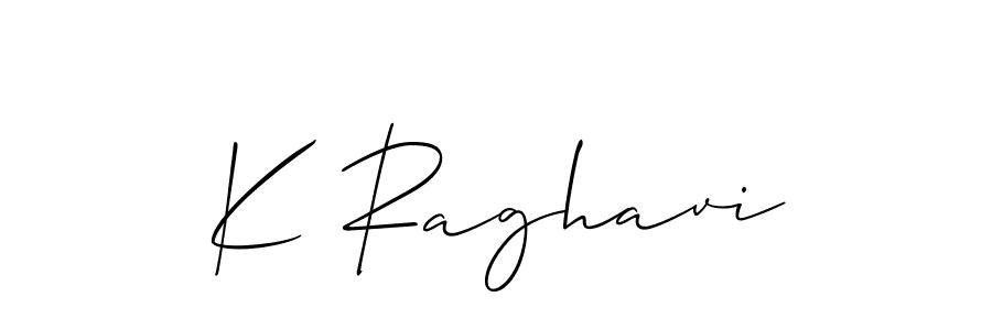 Also You can easily find your signature by using the search form. We will create K Raghavi name handwritten signature images for you free of cost using Allison_Script sign style. K Raghavi signature style 2 images and pictures png
