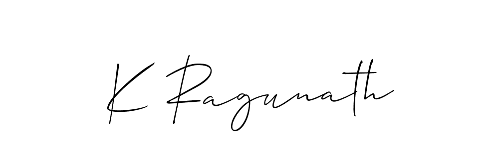 You should practise on your own different ways (Allison_Script) to write your name (K Ragunath) in signature. don't let someone else do it for you. K Ragunath signature style 2 images and pictures png