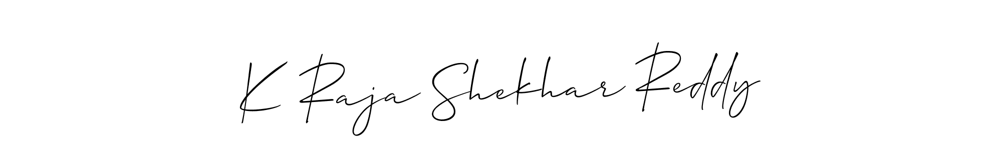 Once you've used our free online signature maker to create your best signature Allison_Script style, it's time to enjoy all of the benefits that K Raja Shekhar Reddy name signing documents. K Raja Shekhar Reddy signature style 2 images and pictures png