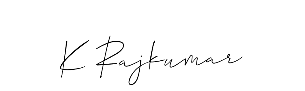 How to Draw K Rajkumar signature style? Allison_Script is a latest design signature styles for name K Rajkumar. K Rajkumar signature style 2 images and pictures png