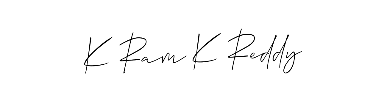 You can use this online signature creator to create a handwritten signature for the name K Ram K Reddy. This is the best online autograph maker. K Ram K Reddy signature style 2 images and pictures png