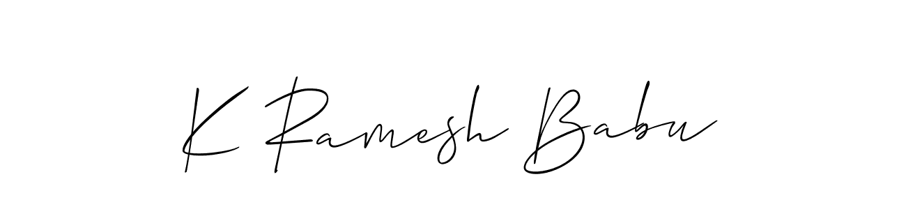 Once you've used our free online signature maker to create your best signature Allison_Script style, it's time to enjoy all of the benefits that K Ramesh Babu name signing documents. K Ramesh Babu signature style 2 images and pictures png