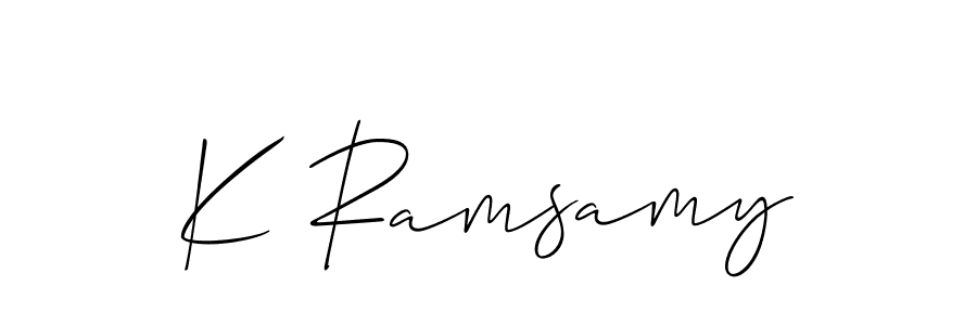 Here are the top 10 professional signature styles for the name K Ramsamy. These are the best autograph styles you can use for your name. K Ramsamy signature style 2 images and pictures png