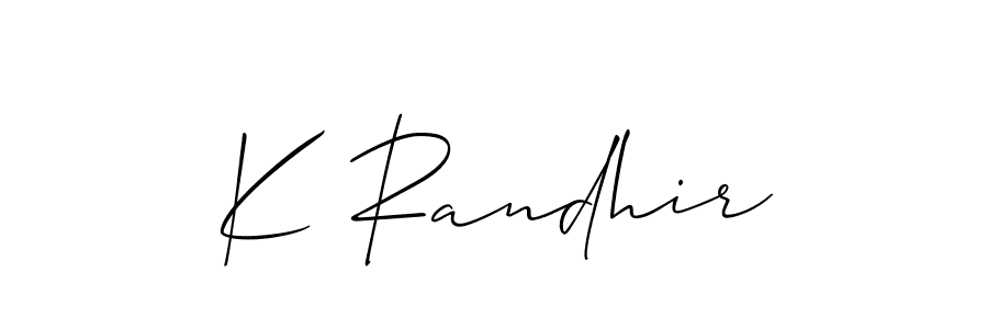 Here are the top 10 professional signature styles for the name K Randhir. These are the best autograph styles you can use for your name. K Randhir signature style 2 images and pictures png