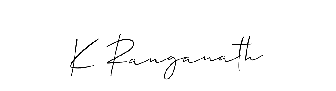 Also You can easily find your signature by using the search form. We will create K Ranganath name handwritten signature images for you free of cost using Allison_Script sign style. K Ranganath signature style 2 images and pictures png