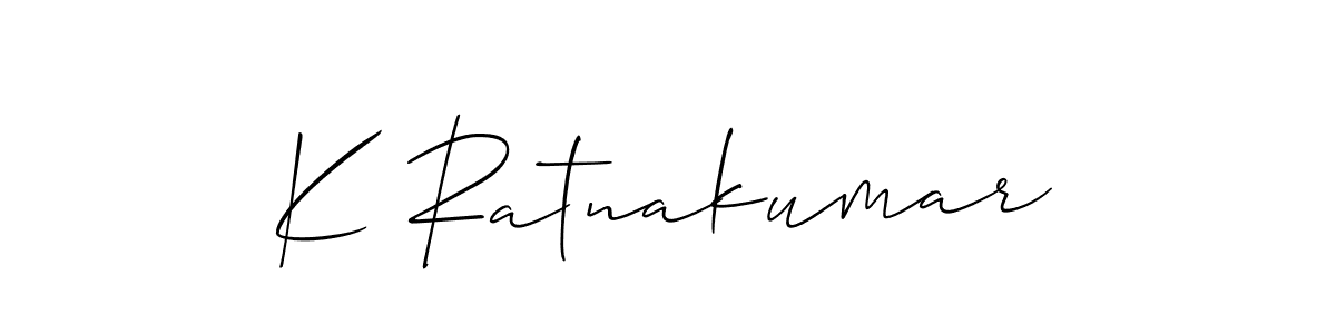 Also You can easily find your signature by using the search form. We will create K Ratnakumar name handwritten signature images for you free of cost using Allison_Script sign style. K Ratnakumar signature style 2 images and pictures png