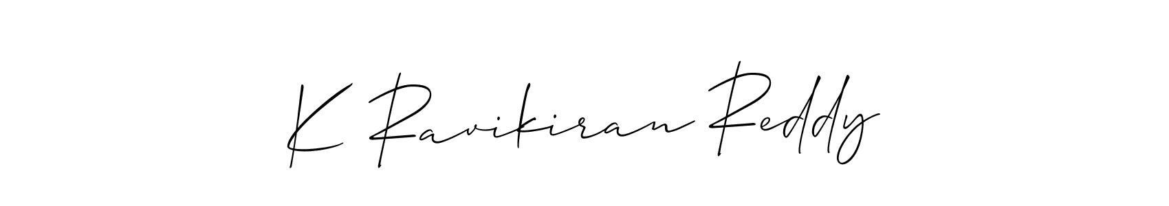 How to Draw K Ravikiran Reddy signature style? Allison_Script is a latest design signature styles for name K Ravikiran Reddy. K Ravikiran Reddy signature style 2 images and pictures png