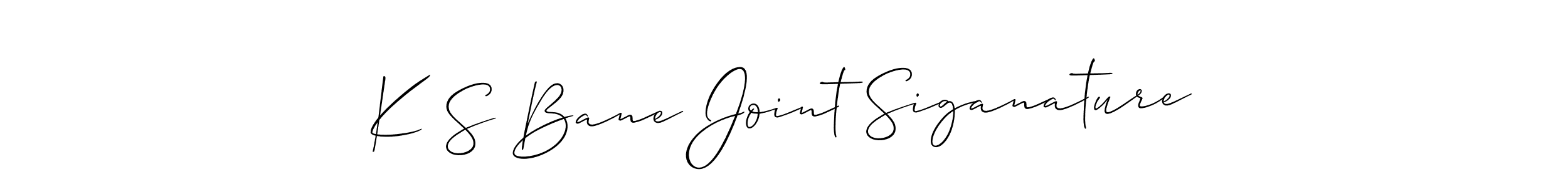 How to Draw K S Bane Joint Siganature signature style? Allison_Script is a latest design signature styles for name K S Bane Joint Siganature. K S Bane Joint Siganature signature style 2 images and pictures png