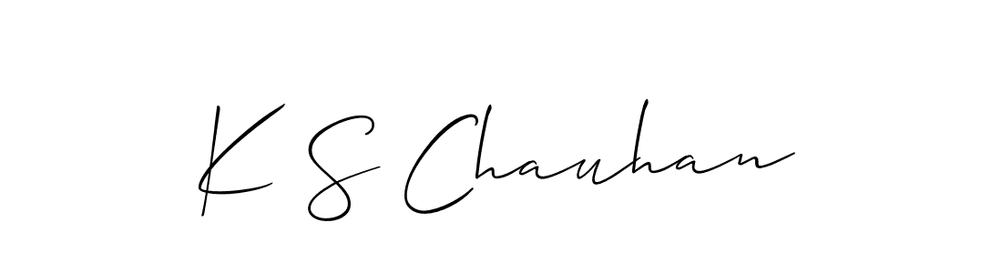 This is the best signature style for the K S Chauhan name. Also you like these signature font (Allison_Script). Mix name signature. K S Chauhan signature style 2 images and pictures png