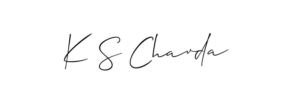 Make a short K S Chavda signature style. Manage your documents anywhere anytime using Allison_Script. Create and add eSignatures, submit forms, share and send files easily. K S Chavda signature style 2 images and pictures png
