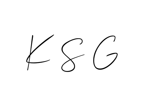 It looks lik you need a new signature style for name K S G. Design unique handwritten (Allison_Script) signature with our free signature maker in just a few clicks. K S G signature style 2 images and pictures png