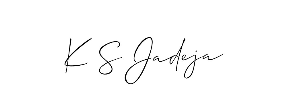 You can use this online signature creator to create a handwritten signature for the name K S Jadeja. This is the best online autograph maker. K S Jadeja signature style 2 images and pictures png