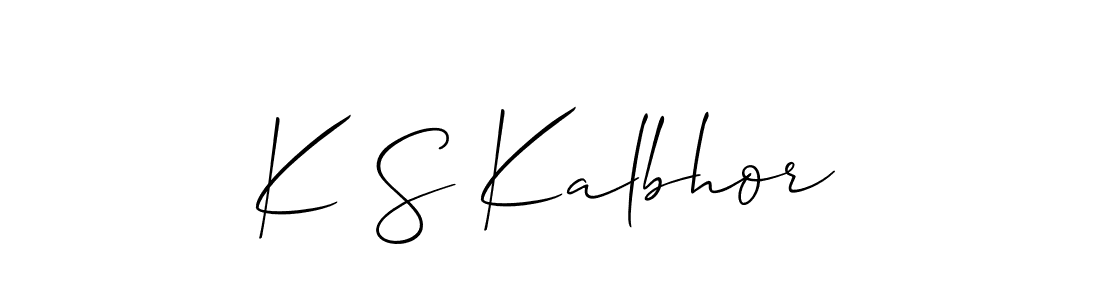 Similarly Allison_Script is the best handwritten signature design. Signature creator online .You can use it as an online autograph creator for name K S Kalbhor. K S Kalbhor signature style 2 images and pictures png