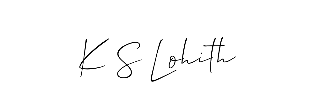 Make a short K S Lohith signature style. Manage your documents anywhere anytime using Allison_Script. Create and add eSignatures, submit forms, share and send files easily. K S Lohith signature style 2 images and pictures png