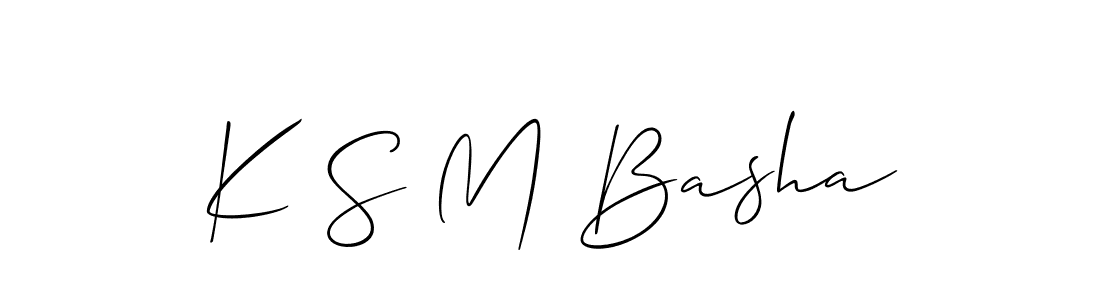 Similarly Allison_Script is the best handwritten signature design. Signature creator online .You can use it as an online autograph creator for name K S M Basha. K S M Basha signature style 2 images and pictures png