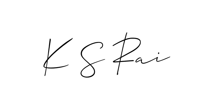 You can use this online signature creator to create a handwritten signature for the name K S Rai. This is the best online autograph maker. K S Rai signature style 2 images and pictures png