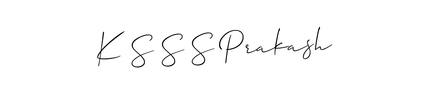 This is the best signature style for the K S S S Prakash name. Also you like these signature font (Allison_Script). Mix name signature. K S S S Prakash signature style 2 images and pictures png