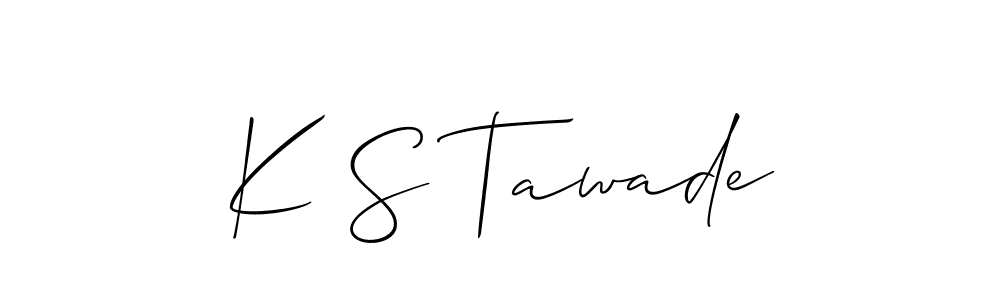 This is the best signature style for the K S Tawade name. Also you like these signature font (Allison_Script). Mix name signature. K S Tawade signature style 2 images and pictures png