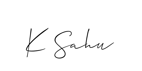 See photos of K Sahu official signature by Spectra . Check more albums & portfolios. Read reviews & check more about Allison_Script font. K Sahu signature style 2 images and pictures png