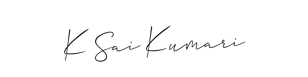 Once you've used our free online signature maker to create your best signature Allison_Script style, it's time to enjoy all of the benefits that K Sai Kumari name signing documents. K Sai Kumari signature style 2 images and pictures png