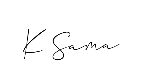 This is the best signature style for the K Sama name. Also you like these signature font (Allison_Script). Mix name signature. K Sama signature style 2 images and pictures png