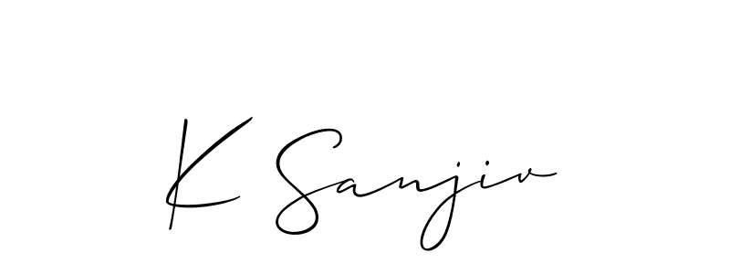 Here are the top 10 professional signature styles for the name K Sanjiv. These are the best autograph styles you can use for your name. K Sanjiv signature style 2 images and pictures png