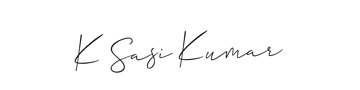 Best and Professional Signature Style for K Sasi Kumar. Allison_Script Best Signature Style Collection. K Sasi Kumar signature style 2 images and pictures png
