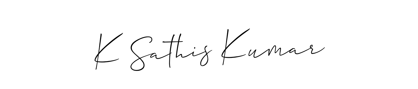 See photos of K Sathis Kumar official signature by Spectra . Check more albums & portfolios. Read reviews & check more about Allison_Script font. K Sathis Kumar signature style 2 images and pictures png