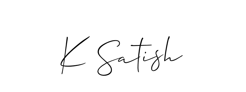 Here are the top 10 professional signature styles for the name K Satish. These are the best autograph styles you can use for your name. K Satish signature style 2 images and pictures png