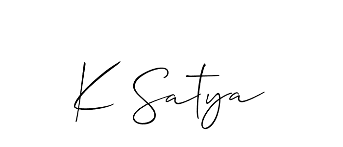 Here are the top 10 professional signature styles for the name K Satya. These are the best autograph styles you can use for your name. K Satya signature style 2 images and pictures png