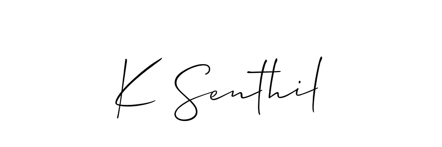 This is the best signature style for the K Senthil name. Also you like these signature font (Allison_Script). Mix name signature. K Senthil signature style 2 images and pictures png