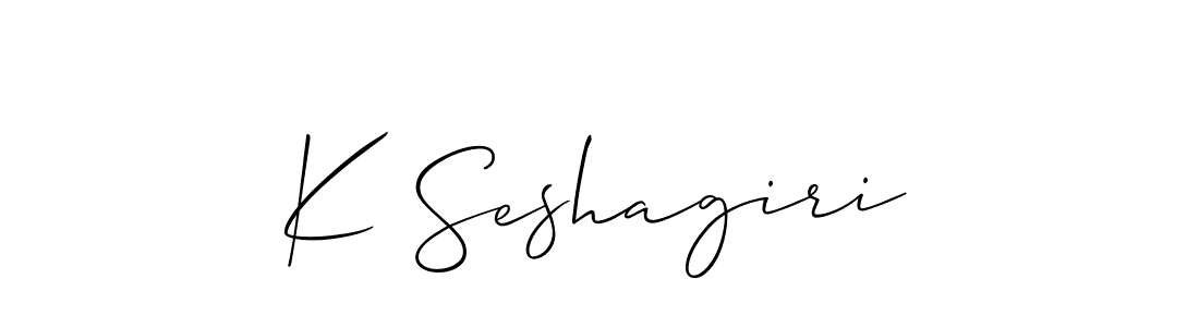 You should practise on your own different ways (Allison_Script) to write your name (K Seshagiri) in signature. don't let someone else do it for you. K Seshagiri signature style 2 images and pictures png