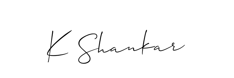 How to Draw K Shankar signature style? Allison_Script is a latest design signature styles for name K Shankar. K Shankar signature style 2 images and pictures png