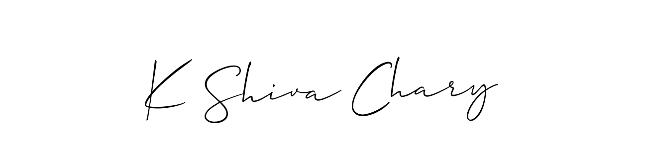 Once you've used our free online signature maker to create your best signature Allison_Script style, it's time to enjoy all of the benefits that K Shiva Chary name signing documents. K Shiva Chary signature style 2 images and pictures png