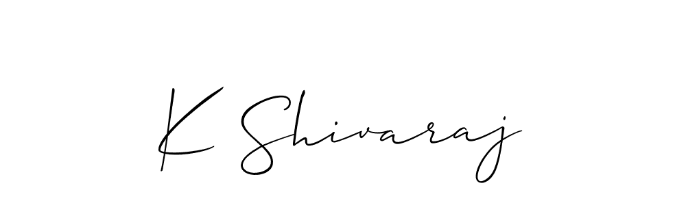 Also we have K Shivaraj name is the best signature style. Create professional handwritten signature collection using Allison_Script autograph style. K Shivaraj signature style 2 images and pictures png