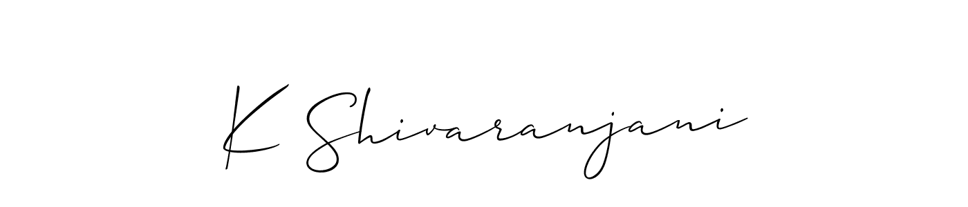 Make a beautiful signature design for name K Shivaranjani. Use this online signature maker to create a handwritten signature for free. K Shivaranjani signature style 2 images and pictures png