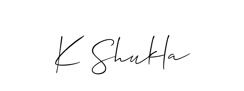 Best and Professional Signature Style for K Shukla. Allison_Script Best Signature Style Collection. K Shukla signature style 2 images and pictures png